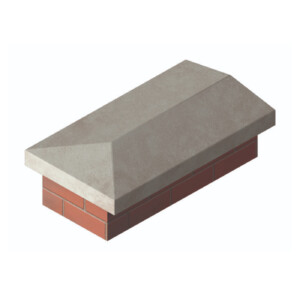 supreme concrete twice weathered concrete saddleback coping 610 x 355mm