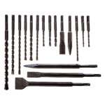 makita 17 piece sds+ drill & chisel set
