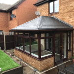 britmet liteslate synthetic hip/ridge tile slate grey 440mm
