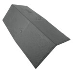 britmet liteslate synthetic hip/ridge tile slate grey 440mm