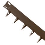 core edge flexible steel path & lawn edging 5 metre kit brown 100mm