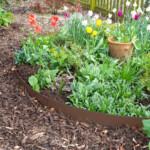 core edge flexible steel path & lawn edging 5 metre kit brown 100mm