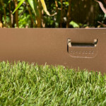 core edge flexible steel path & lawn edging 5 metre kit brown 100mm