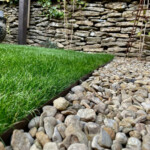 core edge flexible steel path & lawn edging 5 metre kit brown 100mm