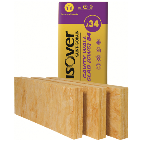 isover glass fibre cavity slab cws 34 1200 x 455mm (copy)
