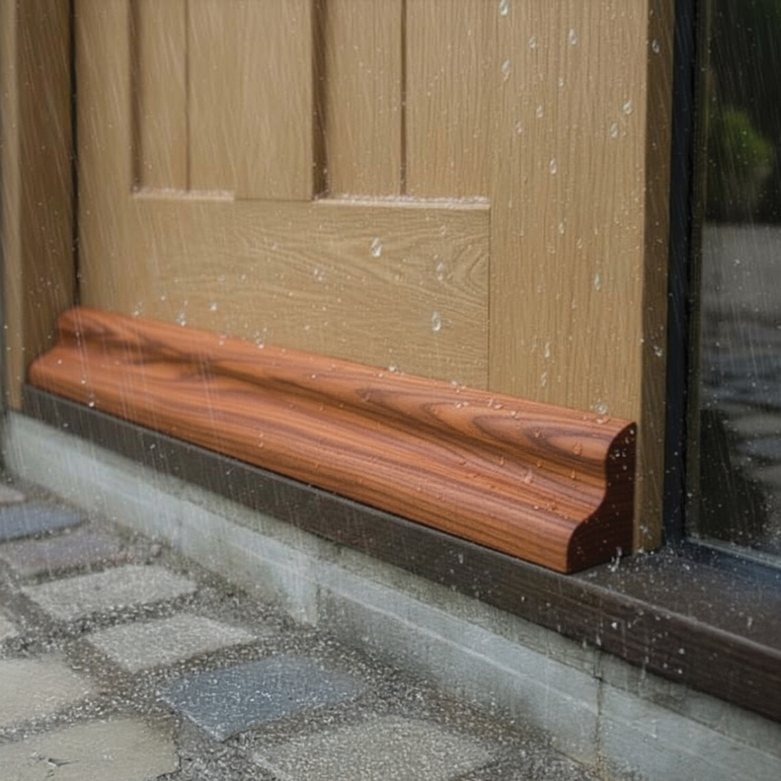 myers sapele hardwood weather bar 915 x 40 x 60mm 1