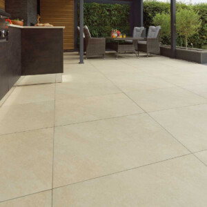 pavestone classic porcelain paving ivory