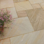 pavestone classic sandstone calibrated paving golden fossil