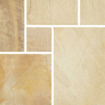 pavestone classic sandstone calibrated paving golden fossil