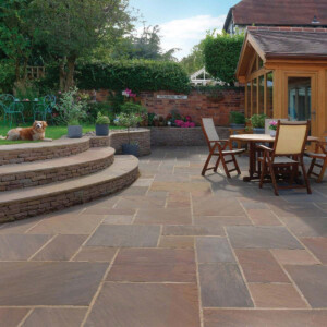 pavestone classic sandstone calibrated paving raj blend