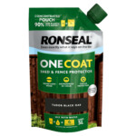 ronseal one coat shed & fence protector refill pouch charcoal grey 950ml (copy)
