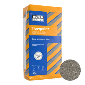 flowpoint rapid setting grout smooth charcoal 25kg