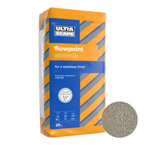 flowpoint rapid setting grout smooth natural grey 25kg