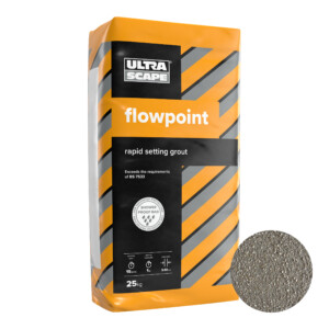flowpoint rapid setting grout standard charcoal 25kg
