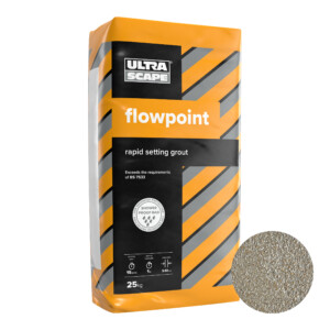 flowpoint rapid setting grout standard natural grey 25kg